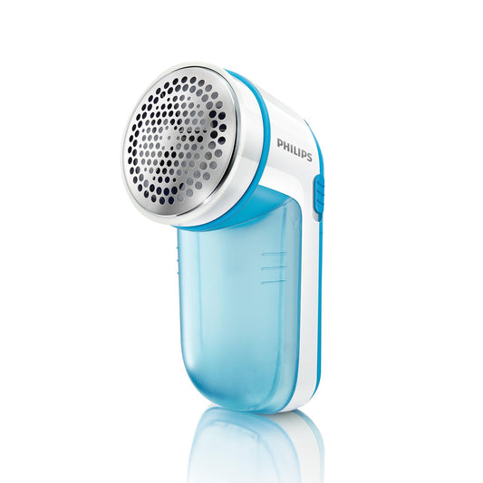 Philips Fusselrasierer – Fusselentferner für Kleidungsstücke, geeignet für alle Textilien, 2 Höheneinstellungen, batteriebetrieben (2X AA-Batterien inkl.), blau (GC026/00)