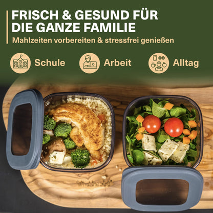 Viwares Vorratsdosen mit Deckel Luftdicht, 12er Vorratsbehälter Set BPA-Frei, Vorratsdose zur Müsli Mehl Aufbewahrung Küche, Praktische Organizer Küche, Frischhaltedosen für Lebensmittelaufbewahrung